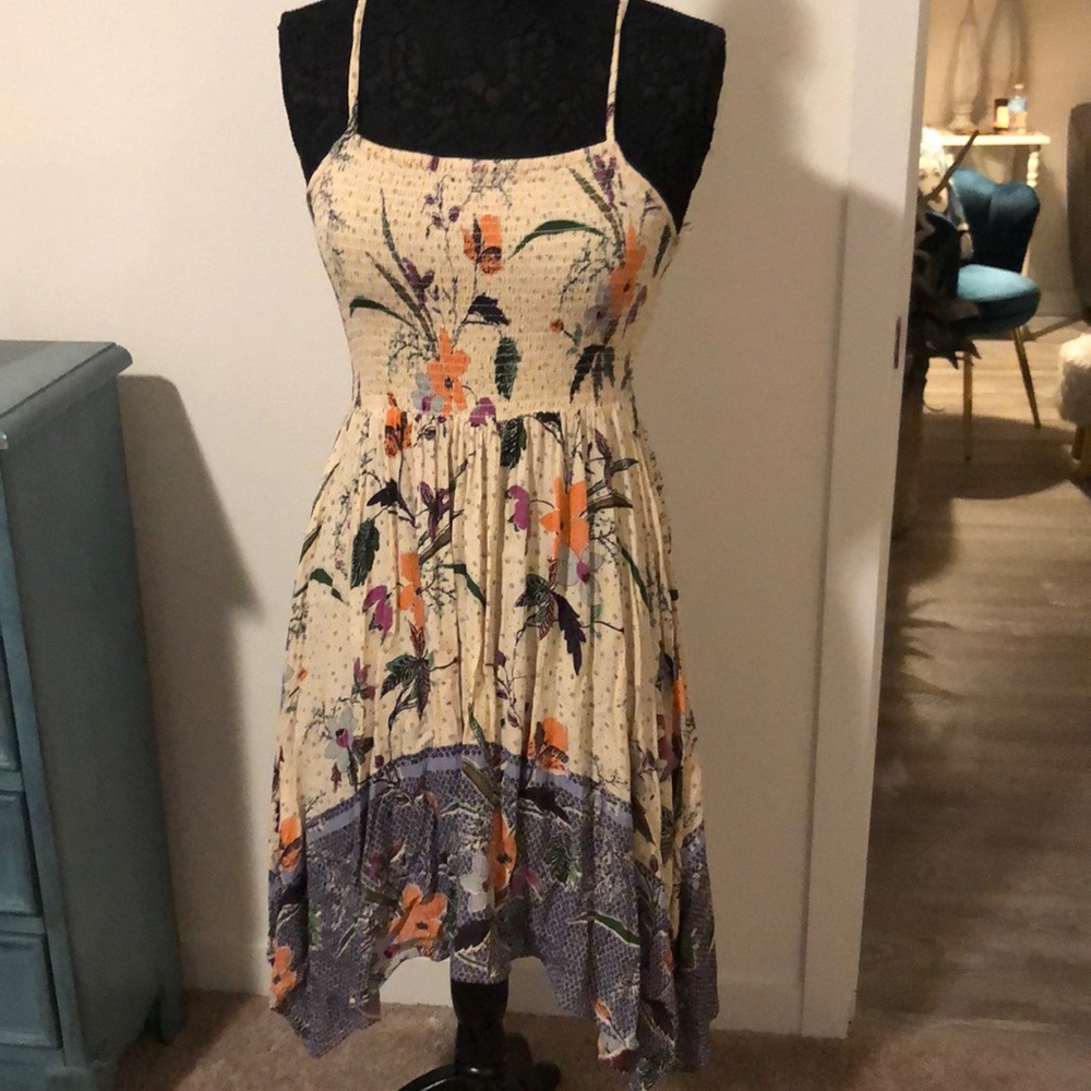 Fore Ellie stretch floral mid dress